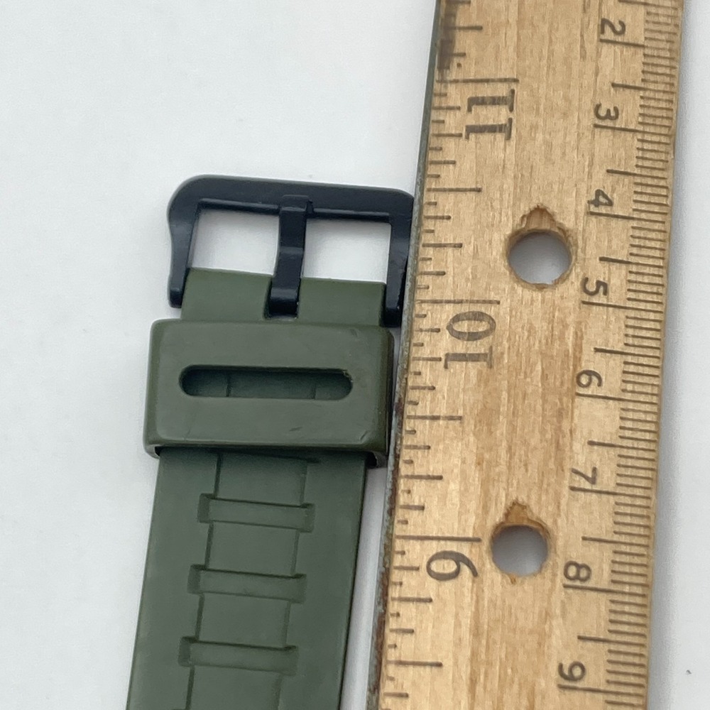 Casio Men's Watch 3463 TRT-110H Green Vibration Alarm 47mm Dual Time Mud Resist - Picture 14 of 16